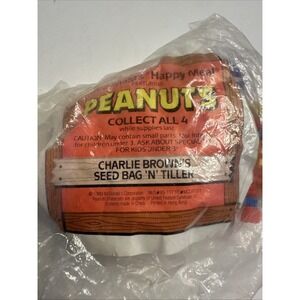 Charlie‎ Brown Sees Bag Ń Tiller McDonald's Vinyl Toy Figurine 1989 New